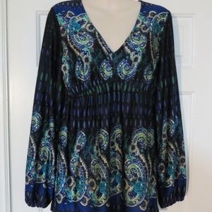 Venus Boho Paisley Top Sz. Small